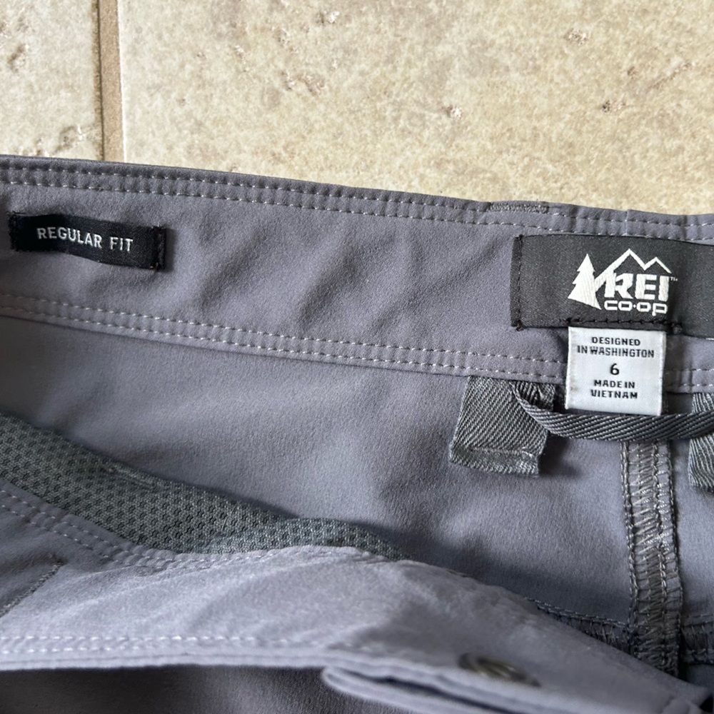 REI Kornati Roll-Up Pants Hiking Trail Utility UPF 50 Outdoor Gorp Travel Gray 6 - Picture 2 of 16